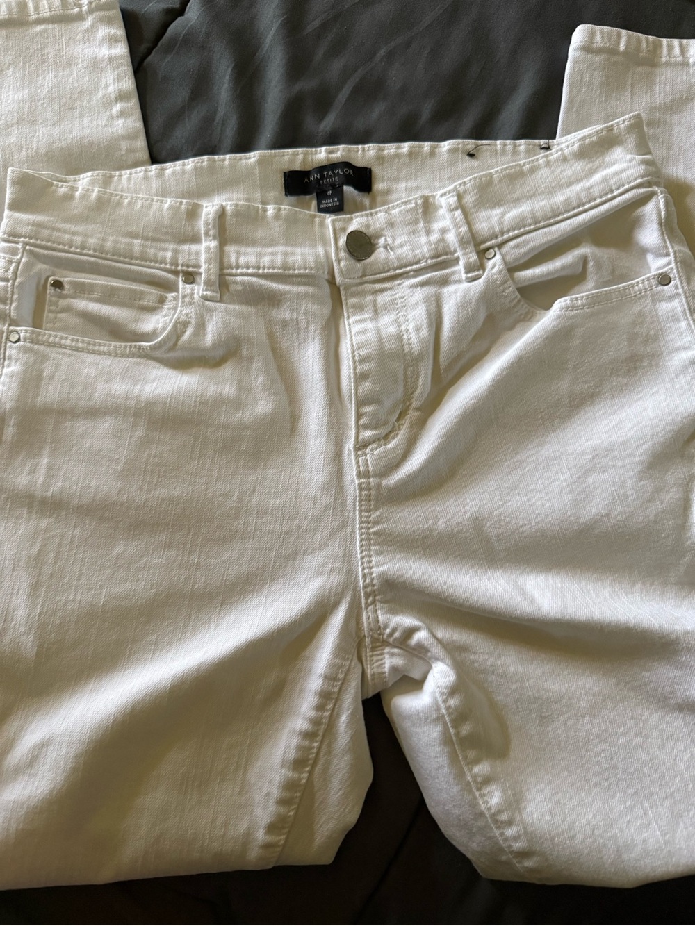 Ann Taylor Slim White Jeans